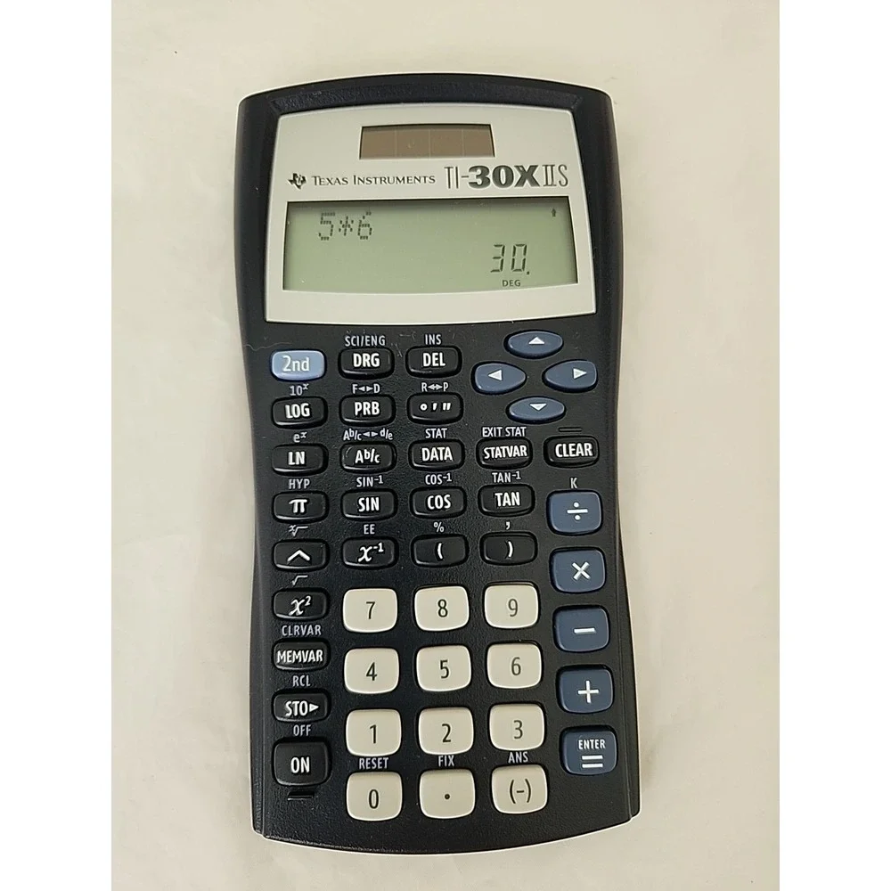 Texas Instruments TI-30X‎ IIS 2-Line Scientific Calculator w/Cover Works Great!